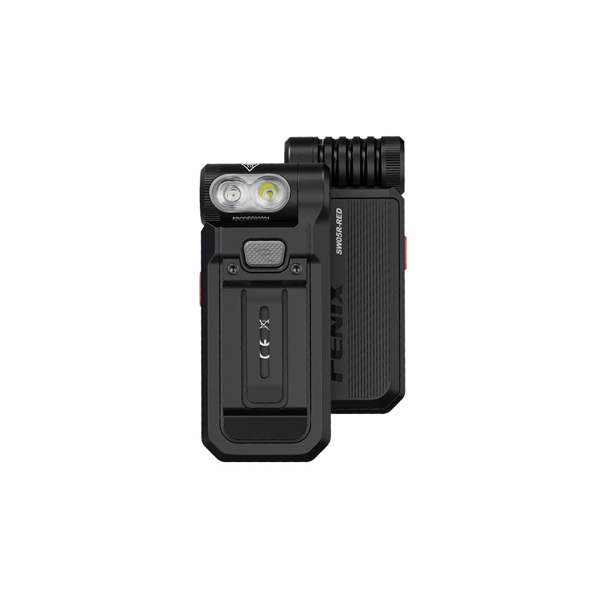 Fenix ​​SW05RREDBLC - Linterna LED recargable y regulable LED/USB IPX6 150 lm 49 h 700 mAh negro