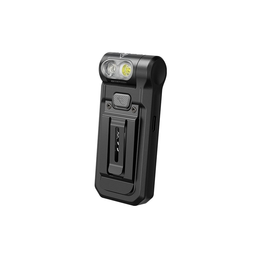 Fenix ​​SW05RREDBLC - Linterna LED recargable y regulable LED/USB IPX6 150 lm 49 h 700 mAh negro