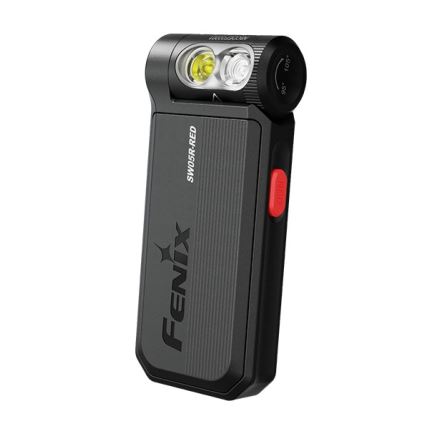 Fenix ​​SW05RREDBLC - Linterna LED recargable y regulable LED/USB IPX6 150 lm 49 h 700 mAh negro