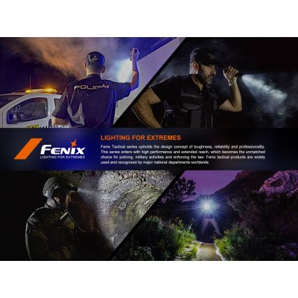 Fenix ​​SW05RUVBLC - Linterna LED recargable y regulable LED/USB IPX6 150 lm 49 h 700 mAh negro