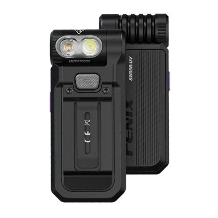 Fenix ​​SW05RUVBLC - Linterna LED recargable y regulable LED/USB IPX6 150 lm 49 h 700 mAh negro