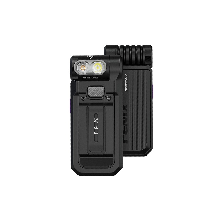 Fenix ​​SW05RUVBLC - Linterna LED recargable y regulable LED/USB IPX6 150 lm 49 h 700 mAh negro