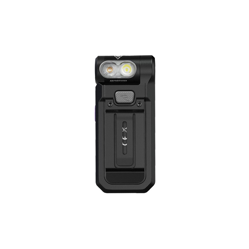 Fenix ​​SW05RUVBLC - Linterna LED recargable y regulable LED/USB IPX6 150 lm 49 h 700 mAh negro