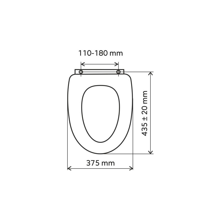 FERRO - Asiento de inodoro en MDF con acabado en haya