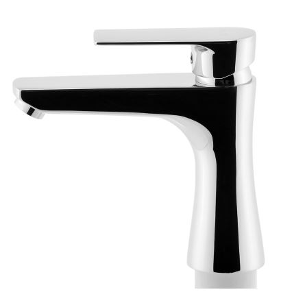 FERRO - Grifo para lavabo + válvula de desagüe ALGEO SQUARE cromo brillante