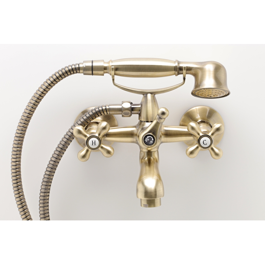 FERRO - Set de bañera con grifería ANTICA en bronce