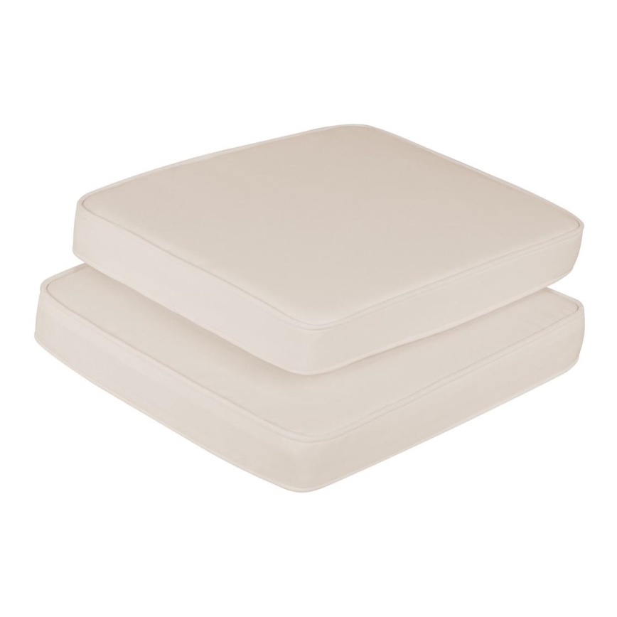 Fieldmann - Juego de almohadas para balcón crema