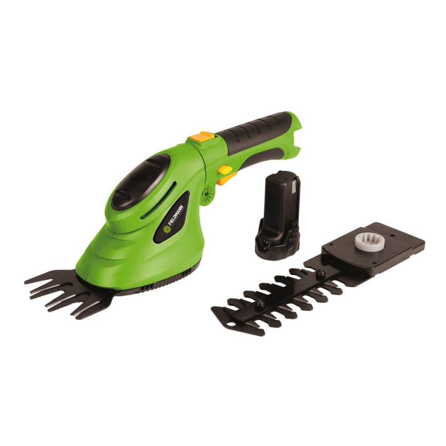 Fieldmann - Tijeras para arbustos y hierbas AKU 3,6V 1300 mAh