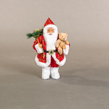 Figura navideña de Papá Noel, 40 cm