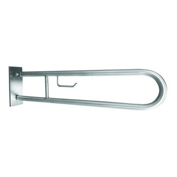 Fijación con soporte 10,3x25,3 cm acero inoxidable/plateado