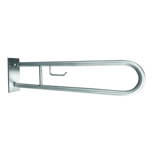 Fijación con soporte 10,3x25,3 cm acero inoxidable/plateado
