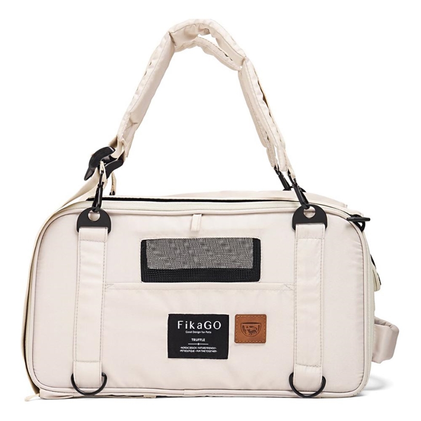 Fikago - Bolsa de transporte para perros y gatos TRUFFLE Creamy Cloud
