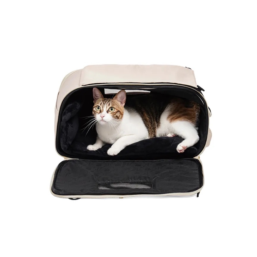 Fikago - Bolsa de transporte para perros y gatos TRUFFLE Creamy Cloud