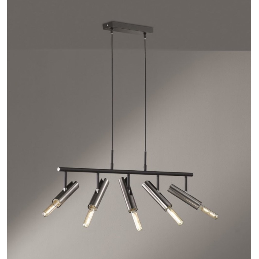 Fischer & Honsel 60369 - Lámpara colgante DEAN 5xE27/25W/230V