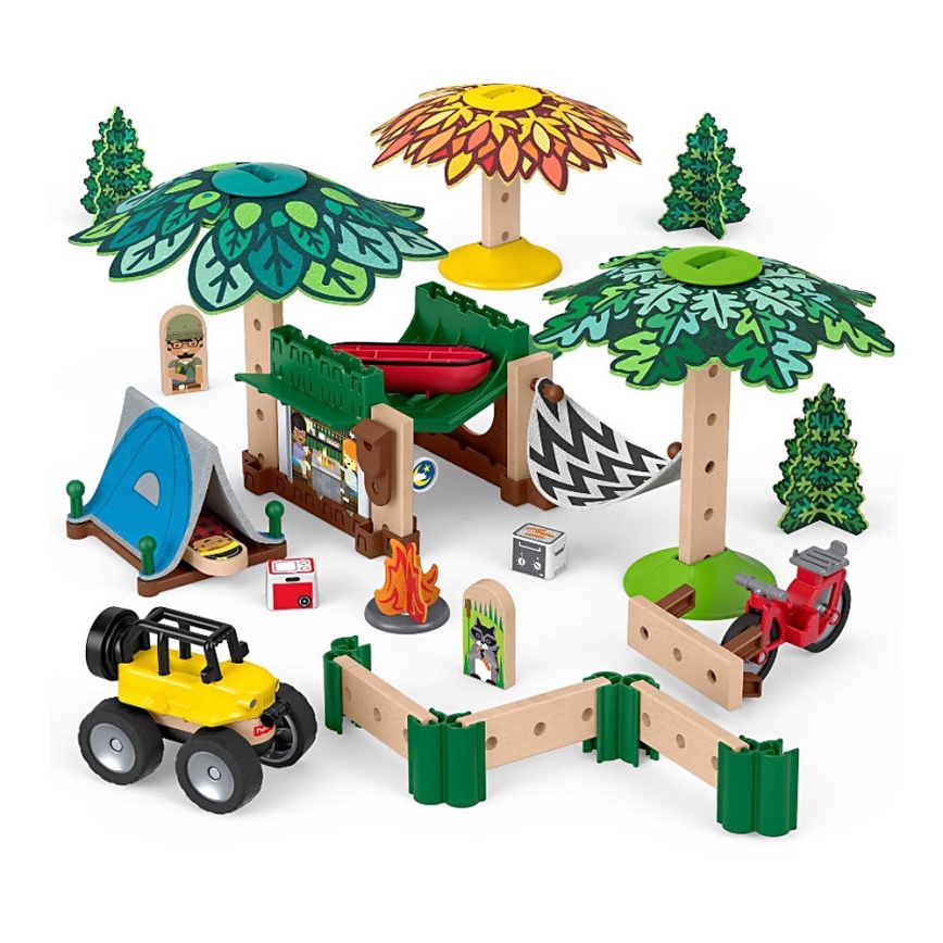 Fisher-Price - Juego de construcción infantil Wonder Makers Camping