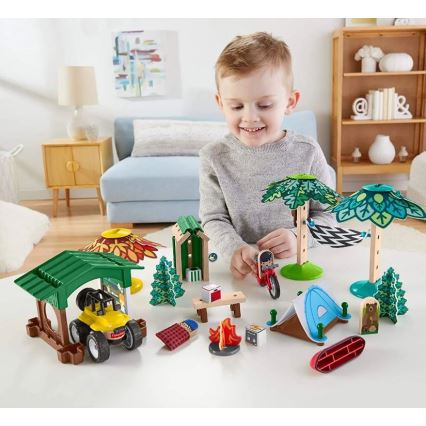 Fisher-Price - Juego de construcción infantil Wonder Makers Camping