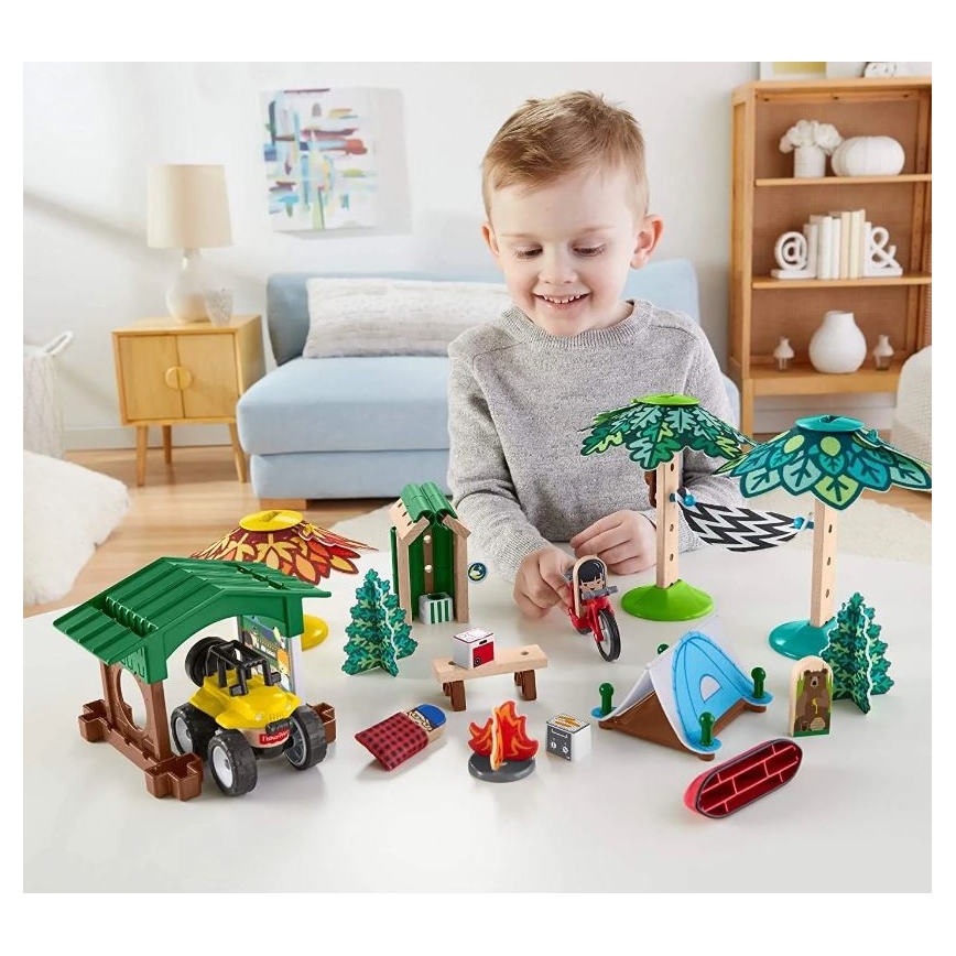 Fisher-Price - Juego de construcción infantil Wonder Makers Camping