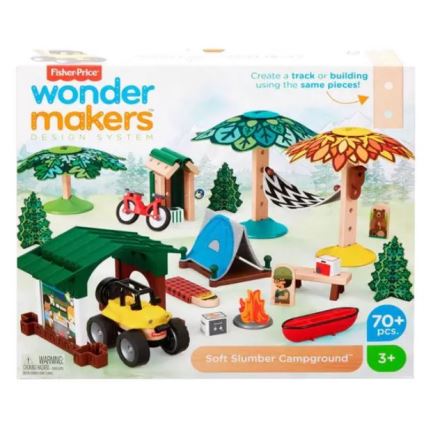 Fisher-Price - Juego de construcción infantil Wonder Makers Camping