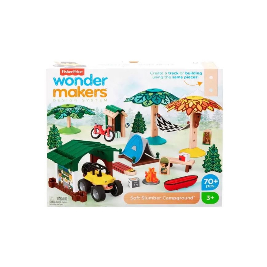 Fisher-Price - Juego de construcción infantil Wonder Makers Camping