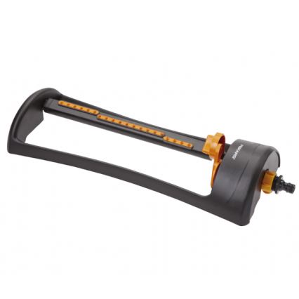 Fiskars - Aspersor de ahorro de agua con base metálica