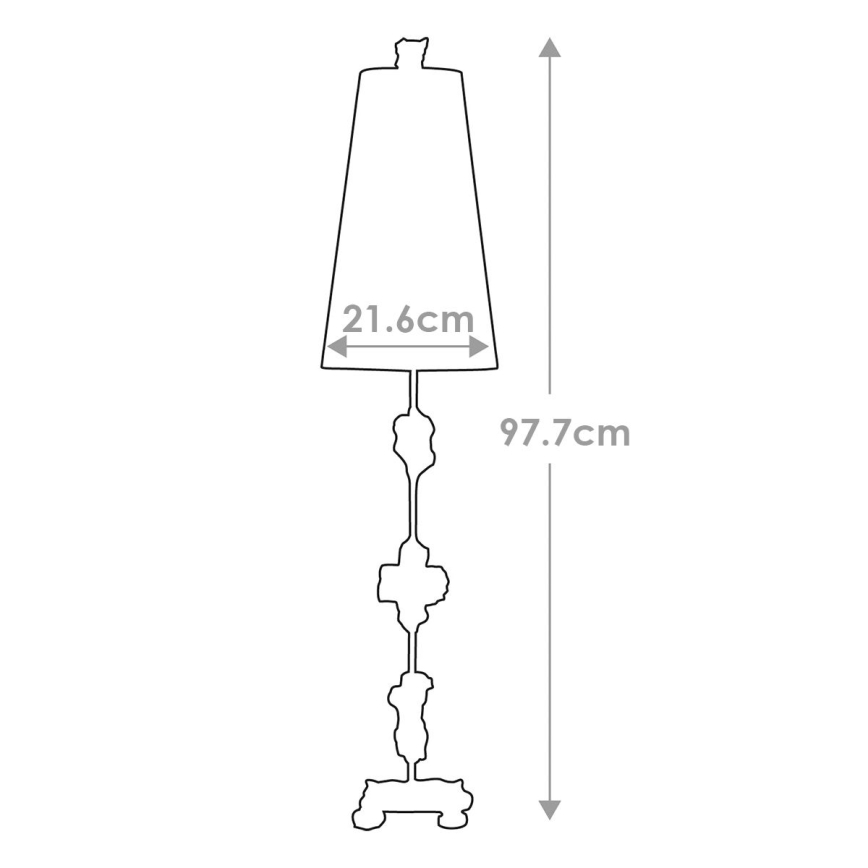 Flambeau - Lámpara de mesa FRAGMENT 1xE27/60W/230V