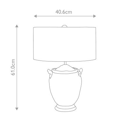 Flambeau - Lámpara de mesa JACKSON 1xE27/60W/230V