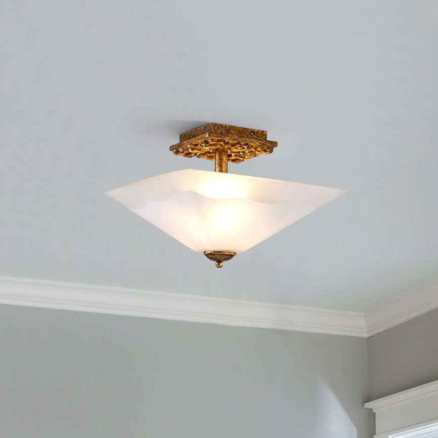 Flambeau STAR-F-S-DG - Lámpara de techo STAR 2xE27/40W/230V color cobre