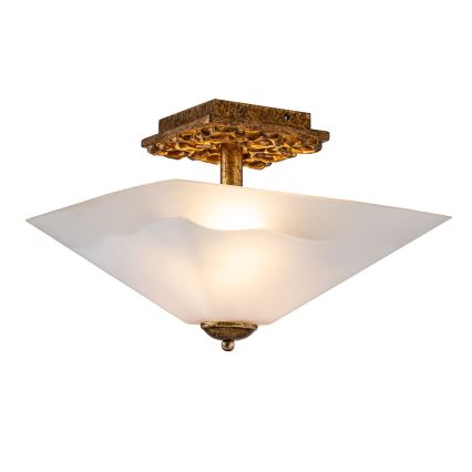 Flambeau STAR-F-S-DG - Lámpara de techo STAR 2xE27/40W/230V color cobre