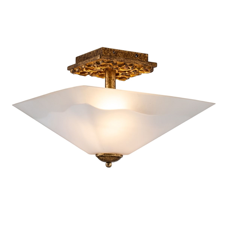 Flambeau STAR-F-S-DG - Lámpara de techo STAR 2xE27/40W/230V color cobre