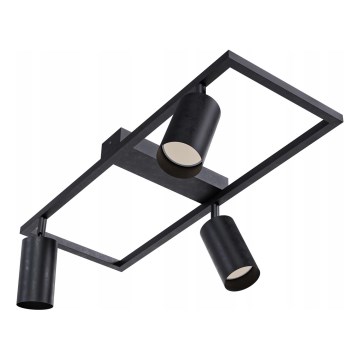 Foco 3xGU10/30W/230V negro