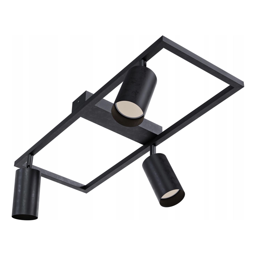 Foco 3xGU10/30W/230V negro