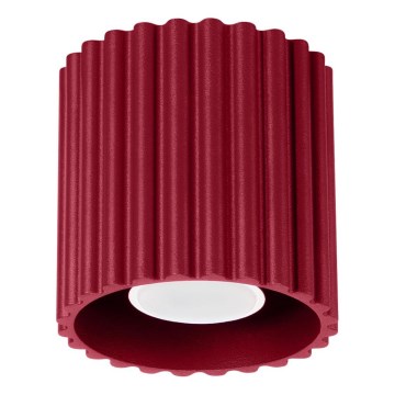 Foco AURA 1xGU10/10W/230V 10 cm rojo