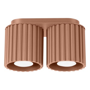 Foco AURA 2xGU10/10W/230V marrón