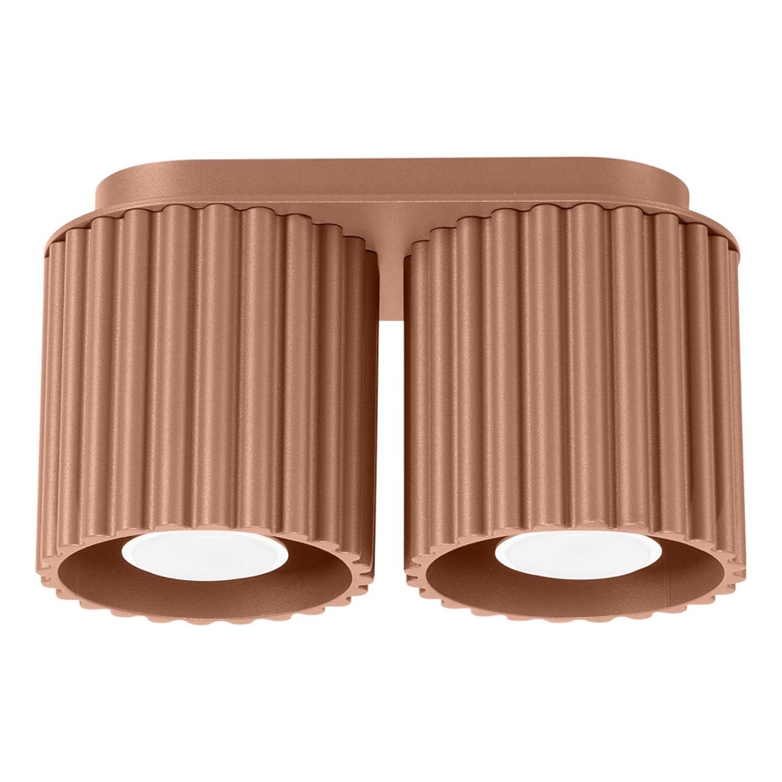 Foco AURA 2xGU10/10W/230V marrón