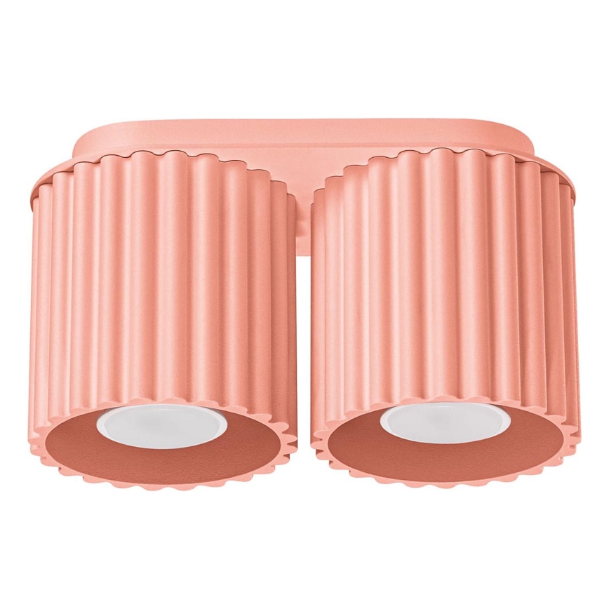 Foco AURA 2xGU10/10W/230V rosa