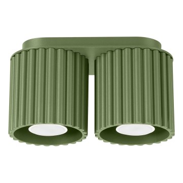Foco AURA 2xGU10/10W/230V verde