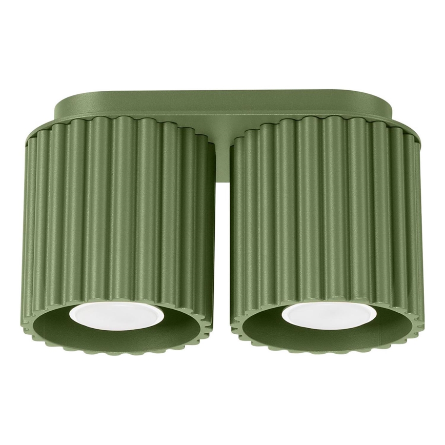 Foco AURA 2xGU10/10W/230V verde