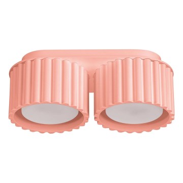 Foco AURA 2xGX53/10W/230V rosa