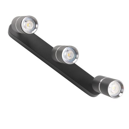 Foco BAMBOO 3xGU10/10W/230V negro