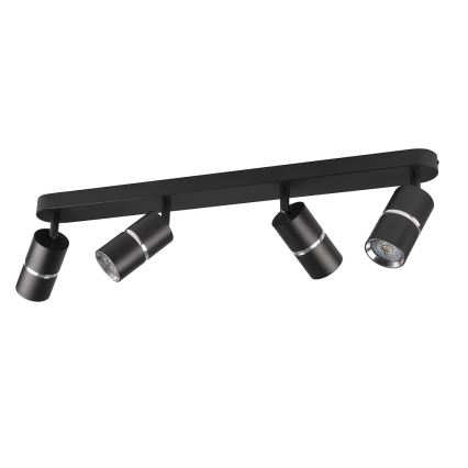 Foco BAMBOO 4xGU10/10W/230V negro