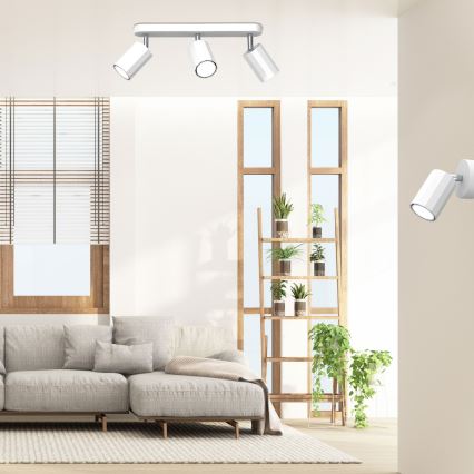 Foco BELLO 3xGU10/8W/230V blanco
