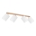 Foco BENITA 4xE27/25W/230V blanco/roble