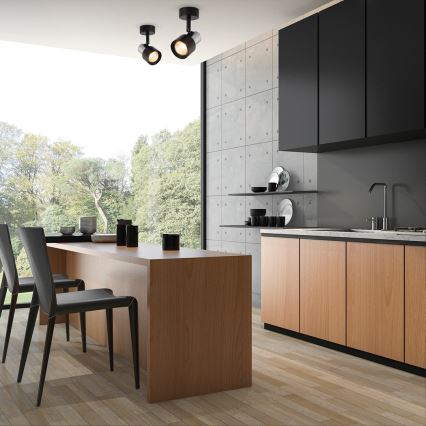 Foco CINO 1xGU10/8W/230V negro