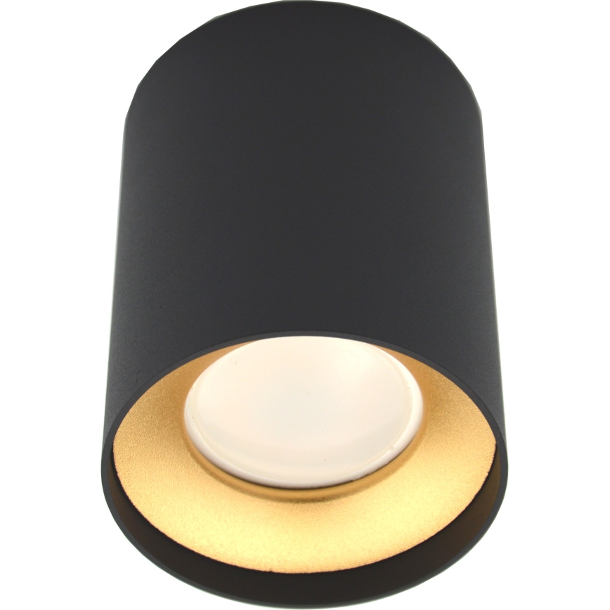 Foco CYRO 1xGU10/30W/230V negro/dorado