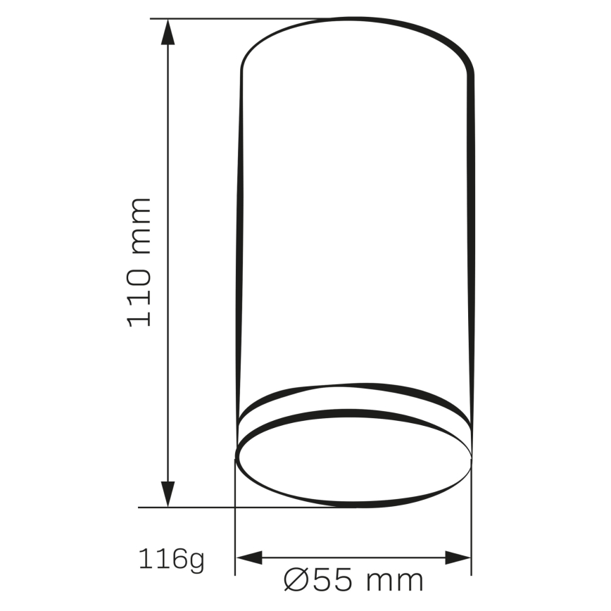 Foco de baño TURYN 1xGU10/10W/230V IP44 blanco