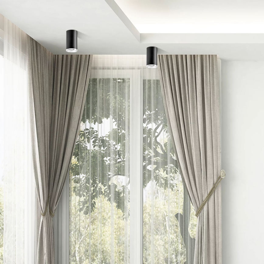 Foco de baño TURYN 1xGU10/10W/230V IP44 negro