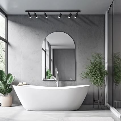 Foco de baño TURYN 6xGU10/10W/230V IP44 negro