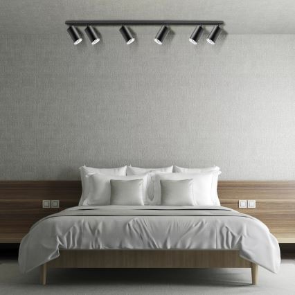 Foco de baño TURYN 6xGU10/10W/230V IP44 negro