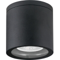 Foco de exterior 1xGU10/35W/230V IP54 redondeado negro