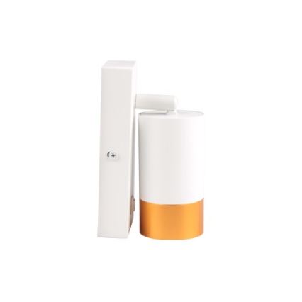 Foco de pared 1xGU10/35W/230V blanco/dorado